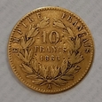 Francja 10 franków 1866. Napoleon III. Złoto