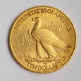 USA 10 dolarów. INDIANIN 1910 rok. Złoto 
