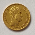 Francja 40 franków 1824 rok. Złoto