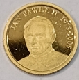 Fiji 10 dolarów JAN PAWEŁ II. Złoto 999/1000
