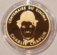 Francja CHARLIE CHAPLIN. Pół uncji czystego złota. 