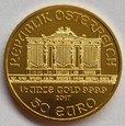 AUSTRIA 50 euro. FILHARMONIA 2017. Pół uncji czystego złota.