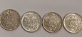 Francja 4x 5 franków srebro