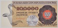 Banknot 200000 złotych 1989 - seria L - UNC
