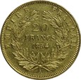 Francja - 20 franków Napoleon 1854 - złoto