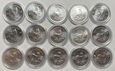 zestaw 2 - 15 monet uncjowych Ag - 15x 1 oz