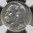 2 zł - Józef Piłsudski 1936  - NGC UNC DETALE