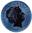 Gibraltar  - 5 funtów 2000 rok - Tytan