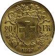 20 franków - Szwajcaria - 1927