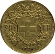 20 franków - Szwajcaria - 1899 