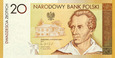 10x Banknot 20 zł - Juliusz Słowacki - 2009
