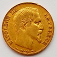 Francja - 20 franków 1854 A - PARYŻ - NAPOLEON III - Złoto