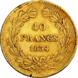 FRANCJA 40 FRANKÓW 1834 A LOUIS