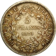 FRANCJA 5 FRANKÓW 1875 K REPUBLIKA