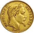FRANCJA 20 FRANKÓW 1870 BB NAPOLEON III