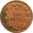 AUSTRIA 5/10 KRAJCARA 1877 rzadkie