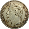 FRANCJA 5 FRANKÓW 1869 A NAPOLEON III
