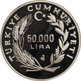 Turcja, 50000 lirów 1994, Ibis grzywiasty st. L