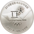 KOREA PŁD. 5000 WON 2016 PYONGCHANG ŁYŻWIARSTWO st. L