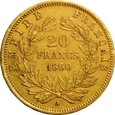 FRANCJA 20 FRANKÓW 1860 A NAPOLEON III