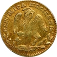 Meksyk, 1/2 escudo 1862 Go PF, Republika, Guanajuato