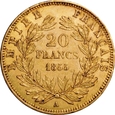 FRANCJA 20 FRANKÓW 1855 A NAPOLEON III