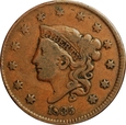 USA LARGE CENT 1835 MATRON HEAD Small 8