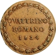 WATYKAN QUATTRINO ROMANO 1824 LEON XII