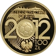 POLSKA 100 ZŁOTYCH  2012 EURO 2012 st. L