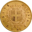 WŁOCHY 20 LIRÓW 1873 VITTORIO EMANUELE II