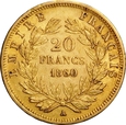 FRANCJA 20 FRANKÓW 1860 A NAPOLEON III