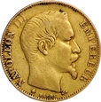 FRANCJA 20 FRANKÓW 1858 BB NAPOLEON III