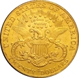 BELGIJKA USA 20 DOLARÓW 1882 S LIBERTY