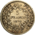 FRANCJA 5 FRANKÓW 1874 A REPUBLIKA