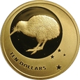 Nowa Zelandia, 10 dolarów 2010, Kiwi, 1/4 oz. Au999