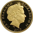 Nowa Zelandia, 10 dolarów 2010, Kiwi, 1/4 oz. Au999