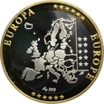 MEDAL WSPÓLNA WALUTA EURO MONAKO Ag999