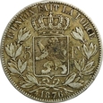 BELGIA 5 FRANKÓW 1876 LEOPOLD II