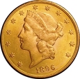 USA 20 DOLARÓW 1896 S LIBERTY