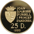 ANDORA 25 DINARÓW 1993 WORLD CUP 1994 st. L