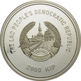 LAOS 2000 KIP 2013 LUNAR ROK WĘŻA st. L