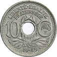 FRANCJA 10 CENTIMES 1945 B CYNK LINDAUER