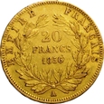 FRANCJA 20 FRANKÓW 1856 A NAPOLEON III