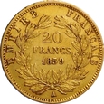 FRANCJA 20 FRANKÓW 1859 A NAPOLEON III