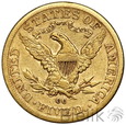 USA, 5 dolarów, 1891 CC, Liberty head