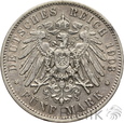 1037. Niemcy, Saksonia, 5 marek, 1903 E, Albert