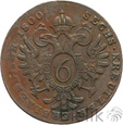 Austria, 6 krajcarów, 1800 B, Franciszek II