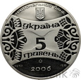UKRAINA - 5 HRYWIEN - 2006 - ROK PSA - SREBRO