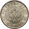 B40. Polska, II RP, 10 złotych 1936, Piłsudski