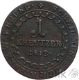1247. Austria, 1 krajcar, 1812 S, Franciszek II